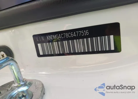 2012 Kia Sedona Lx z USA, uszkodzony, nr VIN KNDMG4C78C6477516